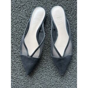 Zara Pointed Mesh and Suede Size 38